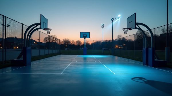 Les dalles pour un terrain de basket extérieur réussi